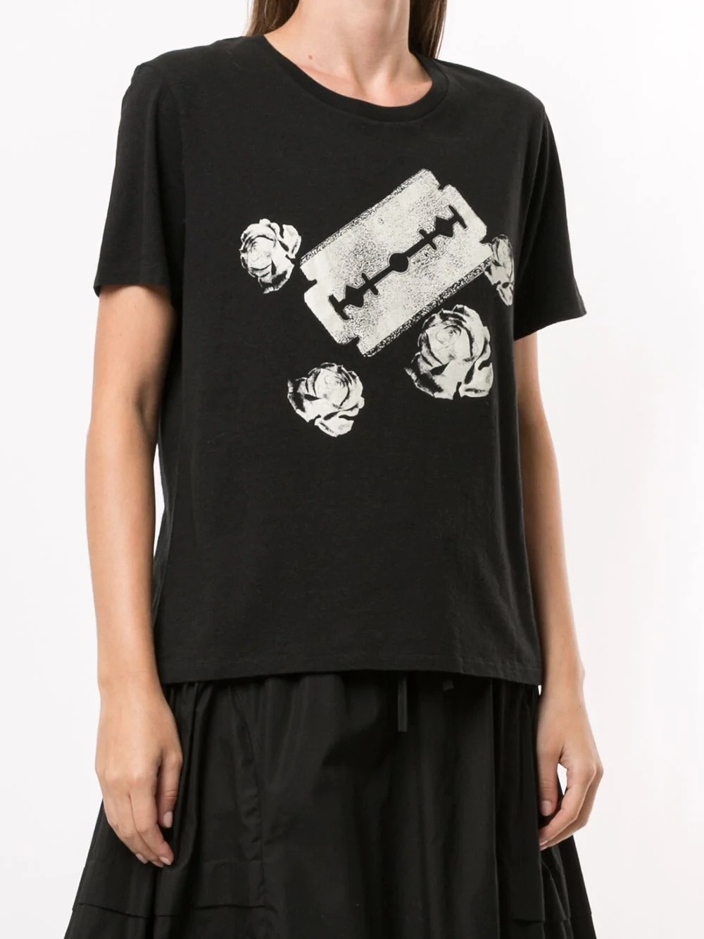 rose and razor-print T-shirt - 3