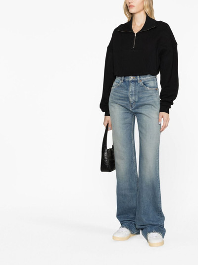 SAINT LAURENT high-waist flared jeans outlook