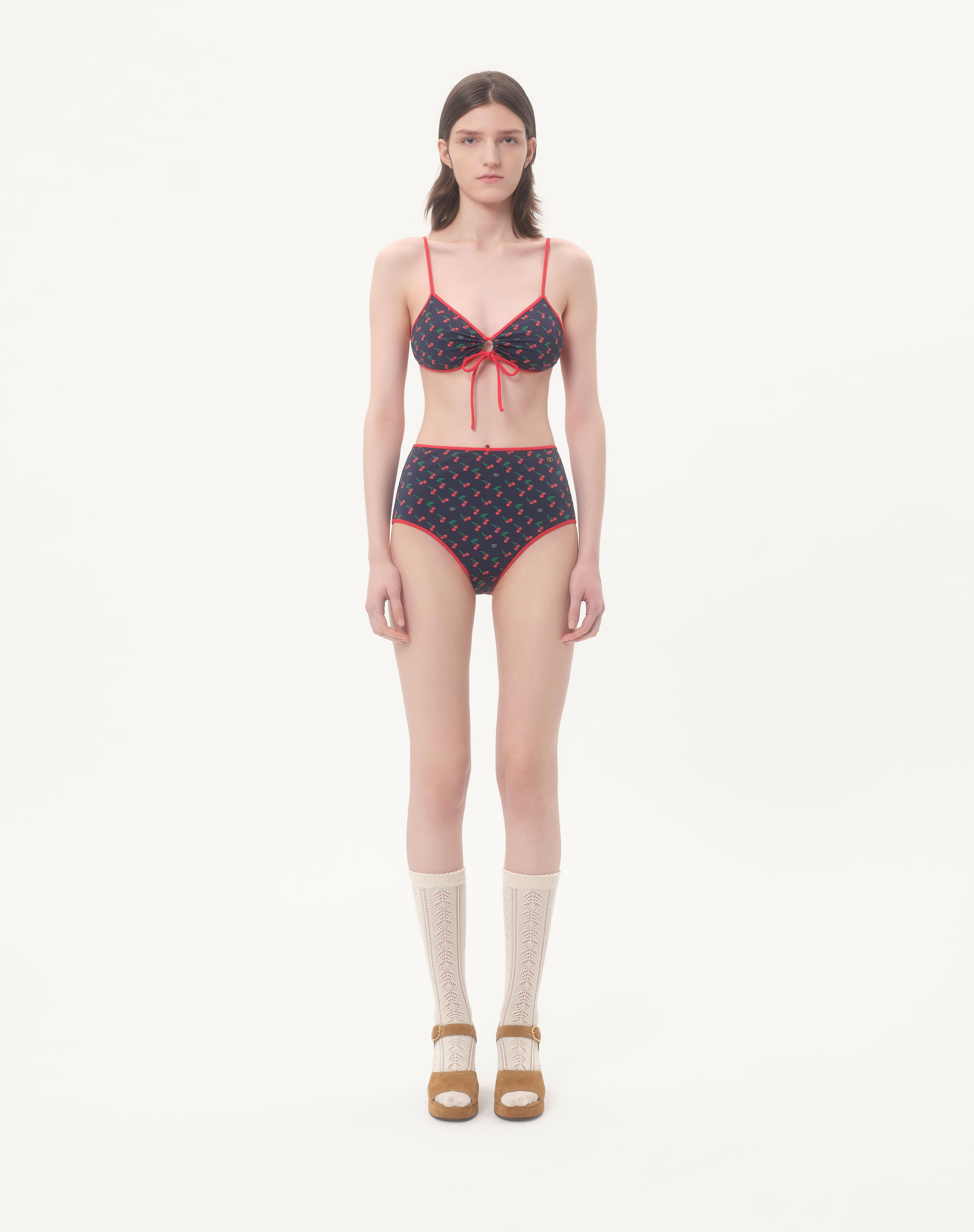 LYCRA BIKINI WITH CHERRYFIC PRINT - 4
