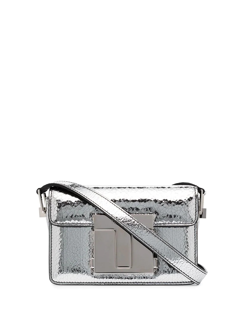 small metallic leather bag  - 1