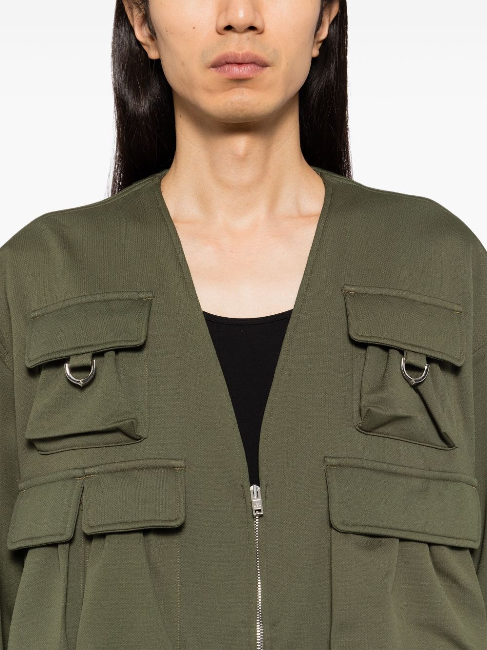 embroidered-logo military jackets - 5