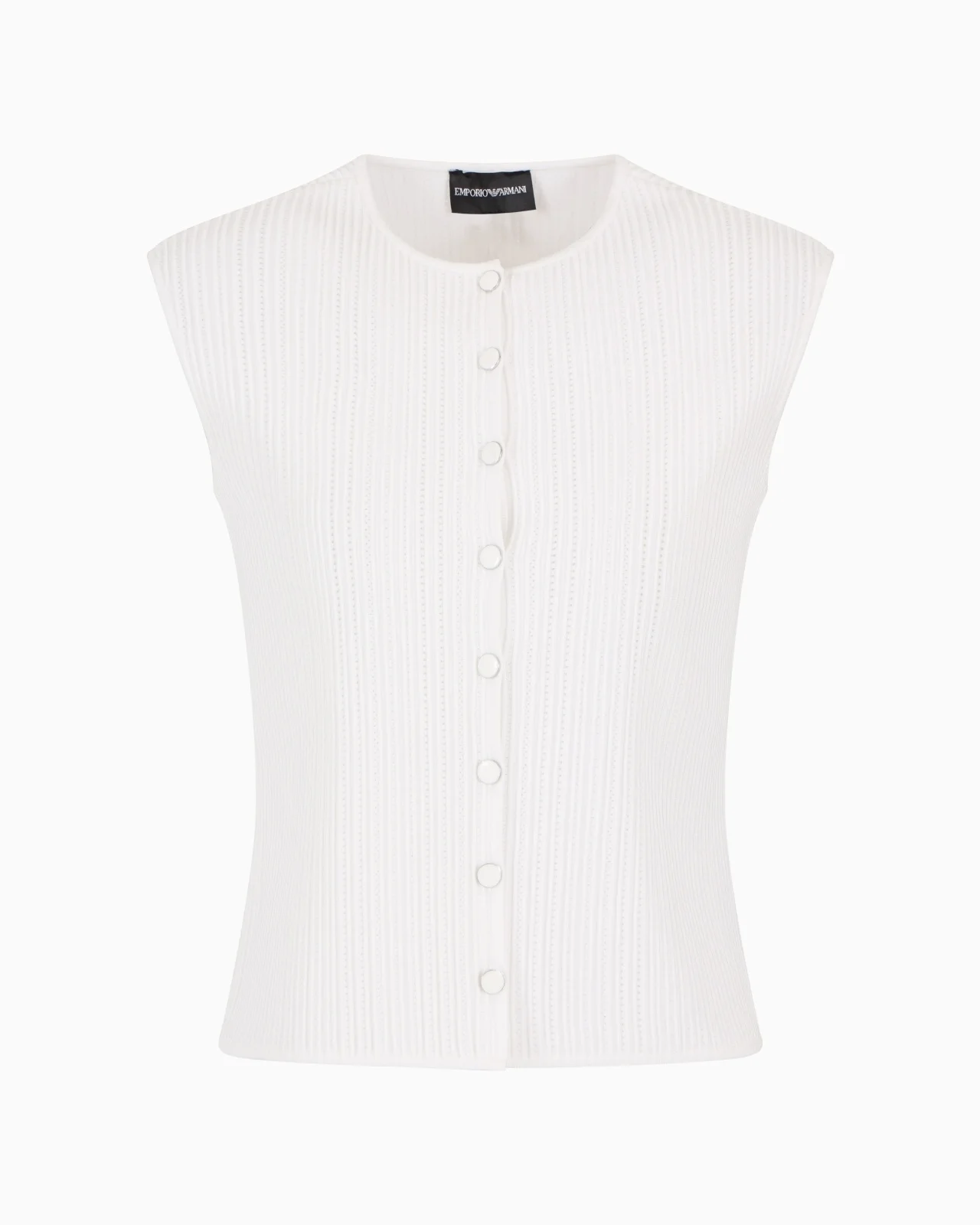 PERFORATED OTTOMAN FABRIC WAISTCOAT - 1