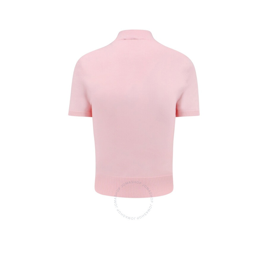 T by Alexander Wang Logo Short Sleeve Mockneck Top - 2