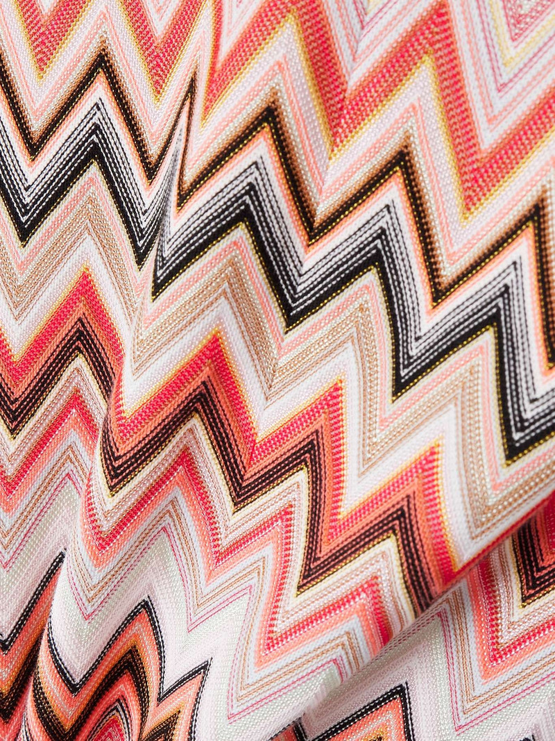 Striped crochet-knit cotton-blend mini dress Multi 4