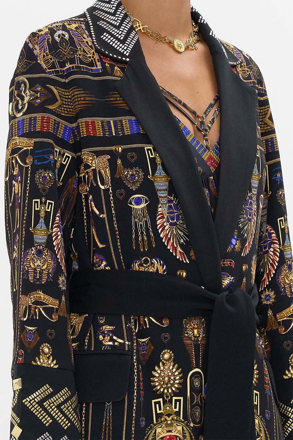 CUFFED SHORT SIDE SPLIT COAT - 6