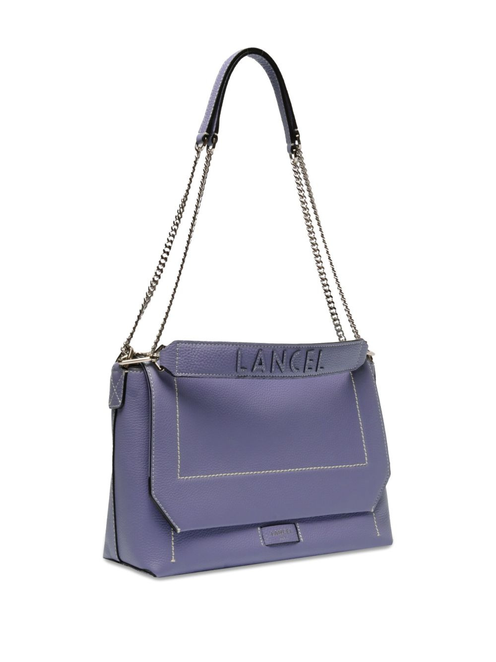Ninon flap-detail leather satchel - 3