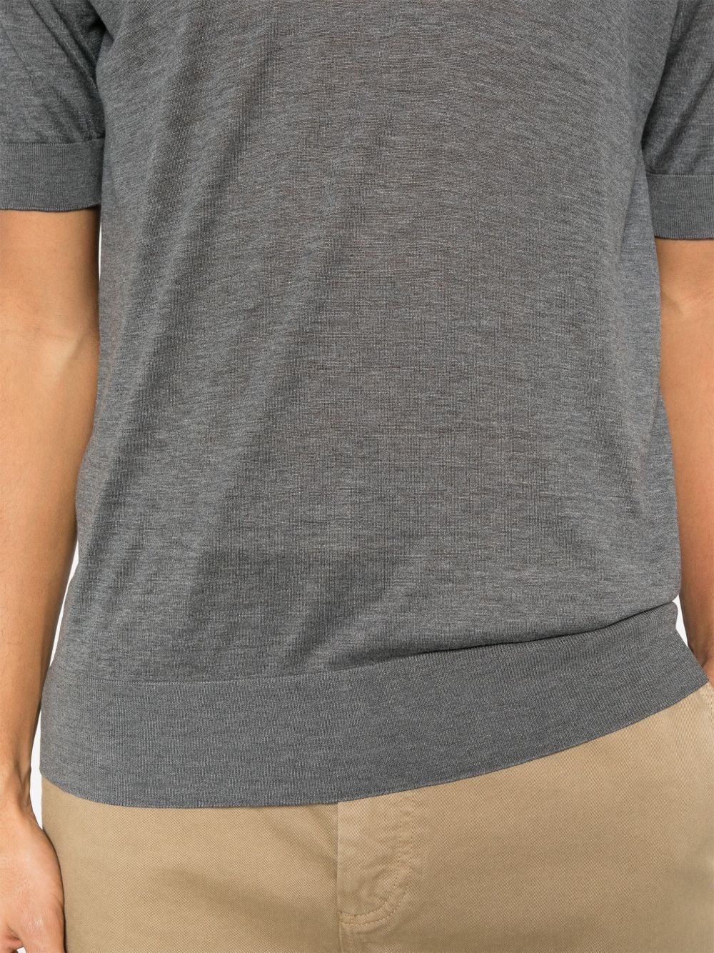 fine-knit T-shirt - 4