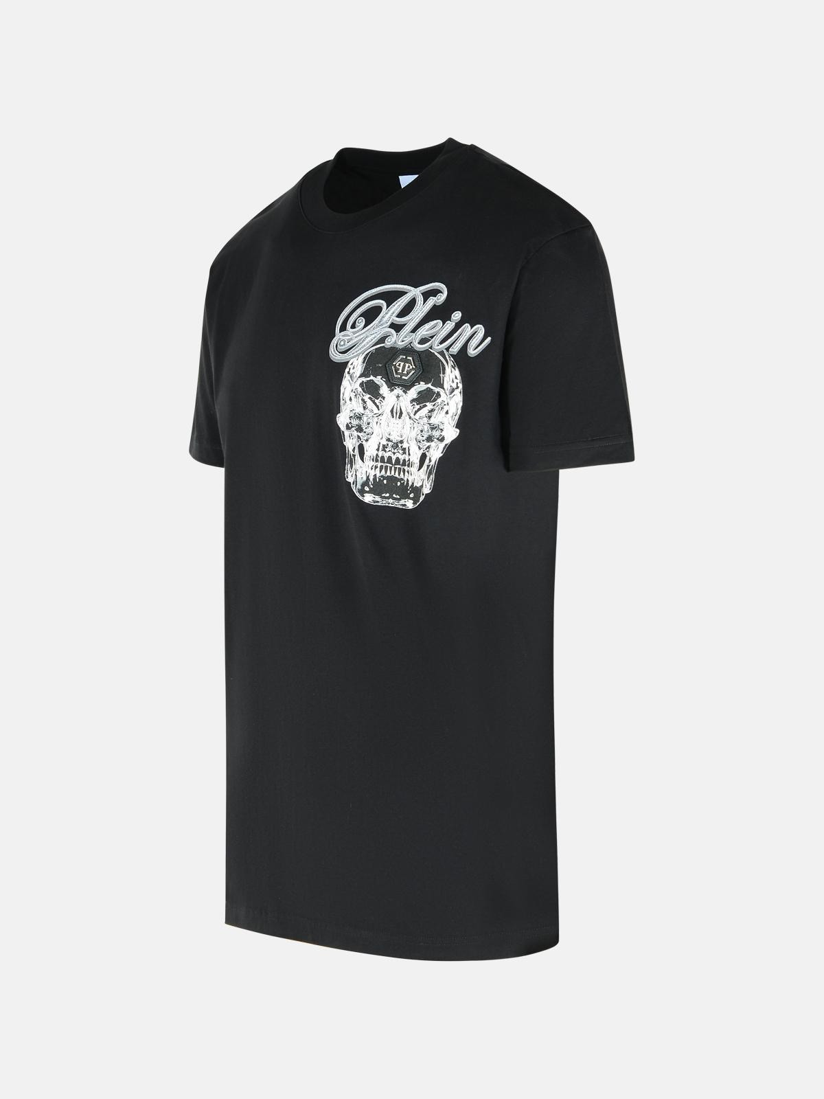 BLACK COTTON T-SHIRT - 2