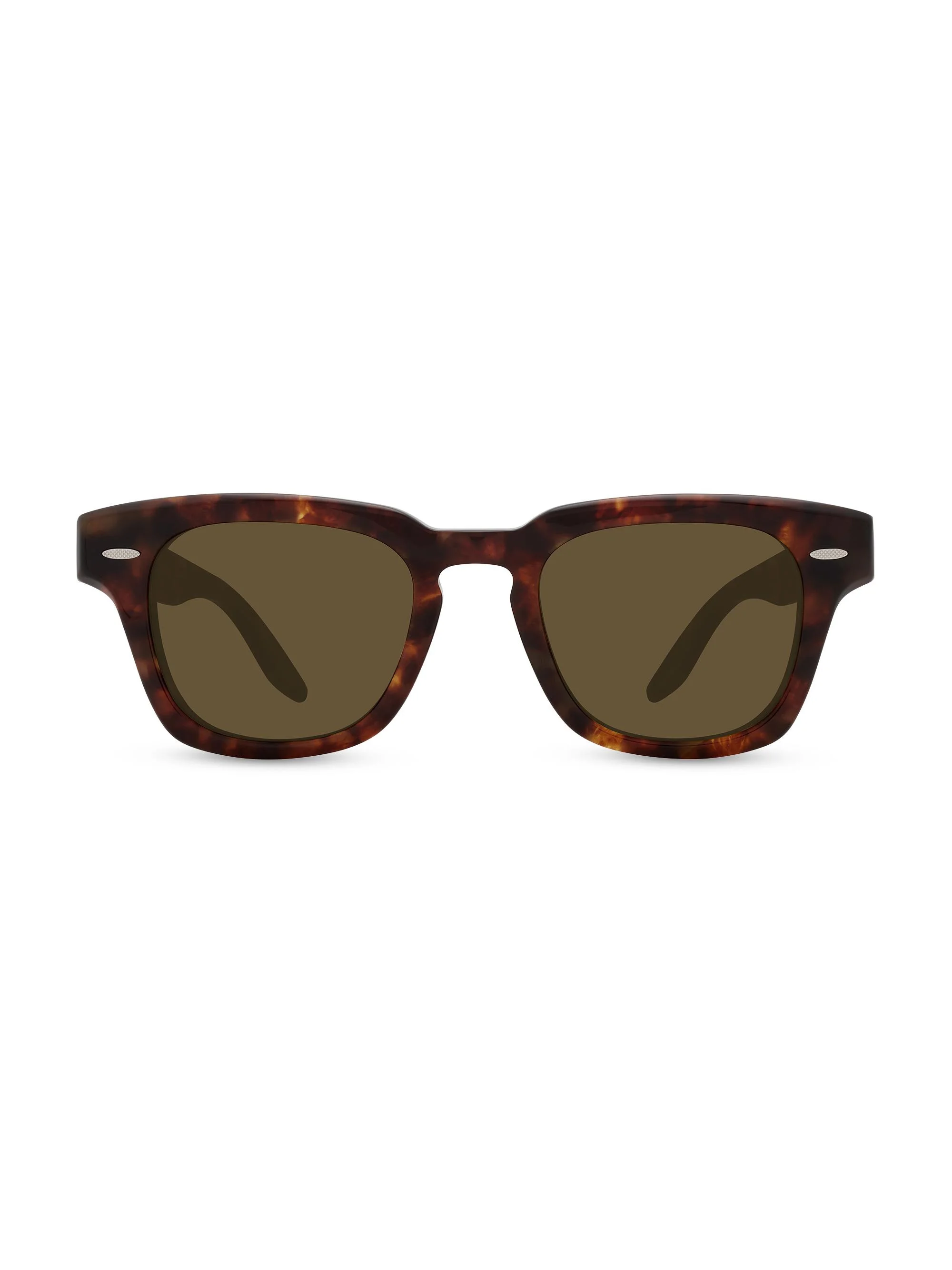 Men's Frederick 47MM Rectangular Sunglasses - Brown - 1