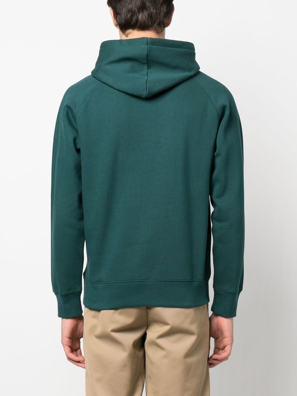 Chase logo-embroidered cotton hoodie - 4