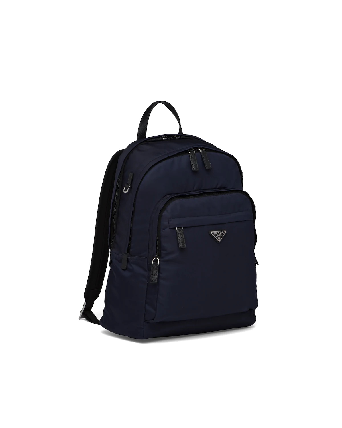 Nylon and Saffiano Leather Backpack - 3