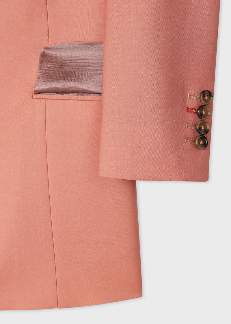 Women's Peach Mohair-Blend Double Breasted Suit 3