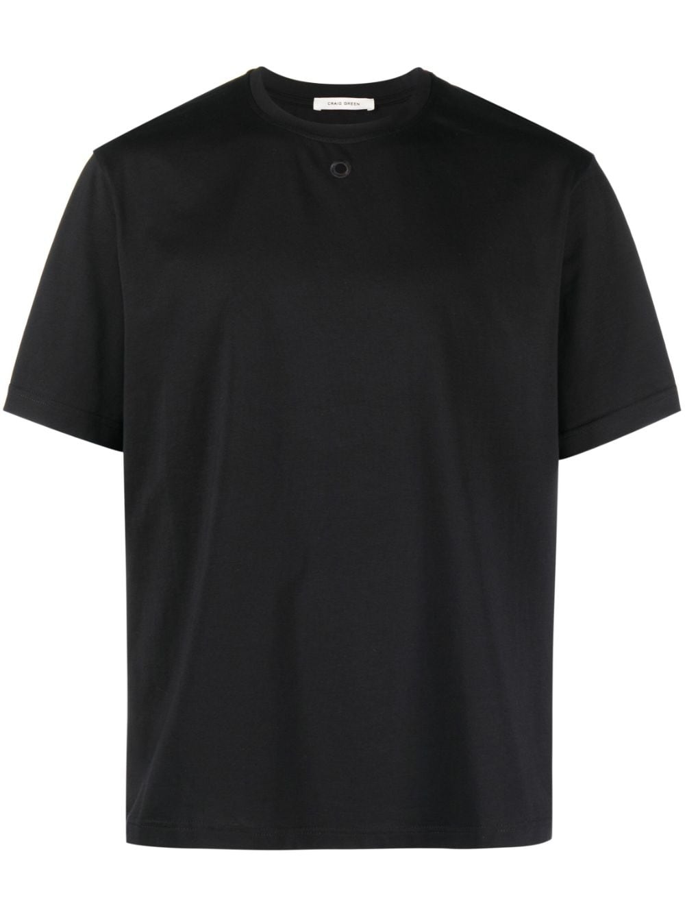 eyelet-detail cotton T-shirt - 1