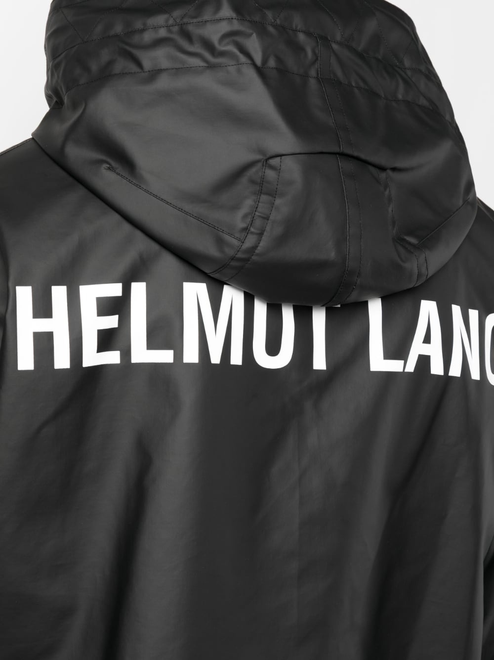logo-print drawstring parka - 5