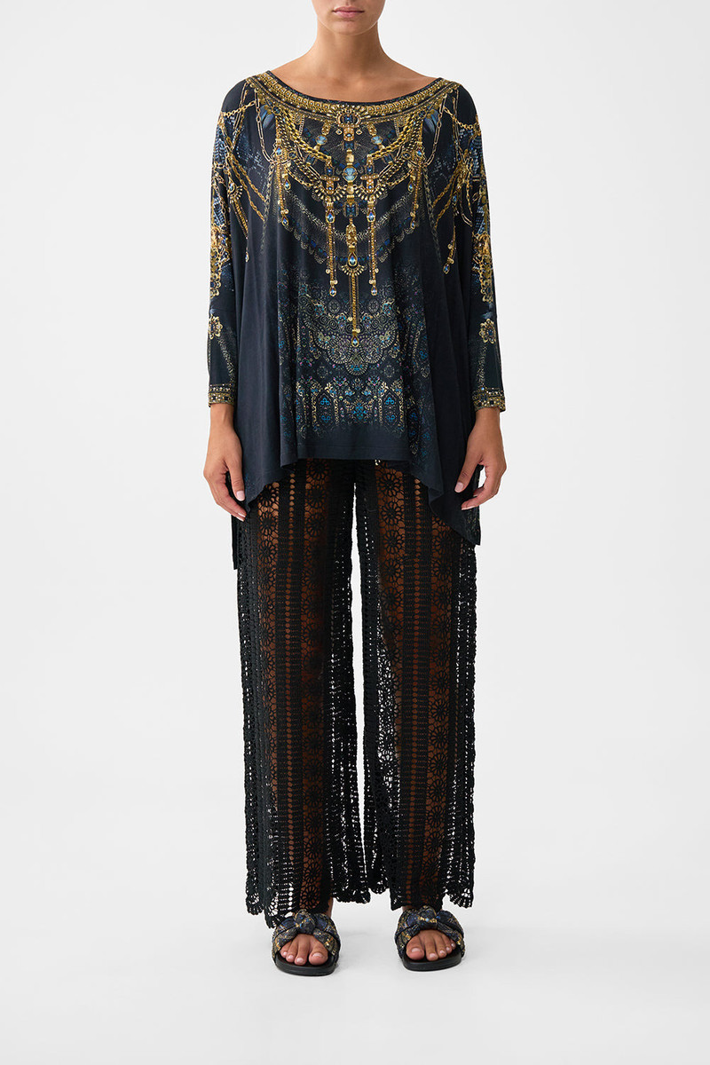 CAMILLA SCOOP NECK SLOUCH TEE outlook