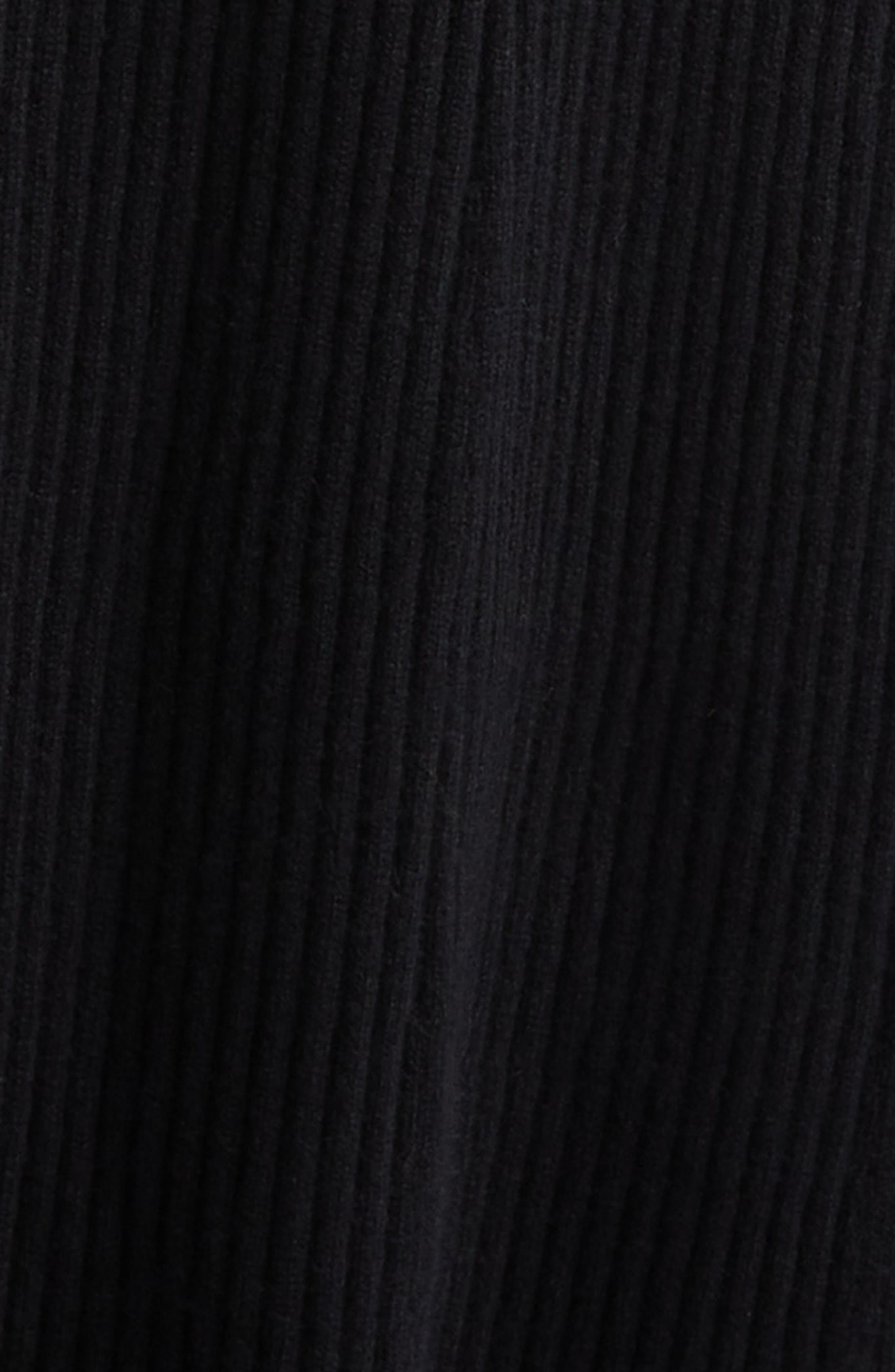 Johnstons of Elgin Cashmere Rib A-Line Sweater Skirt in Black at Nordstrom - 7