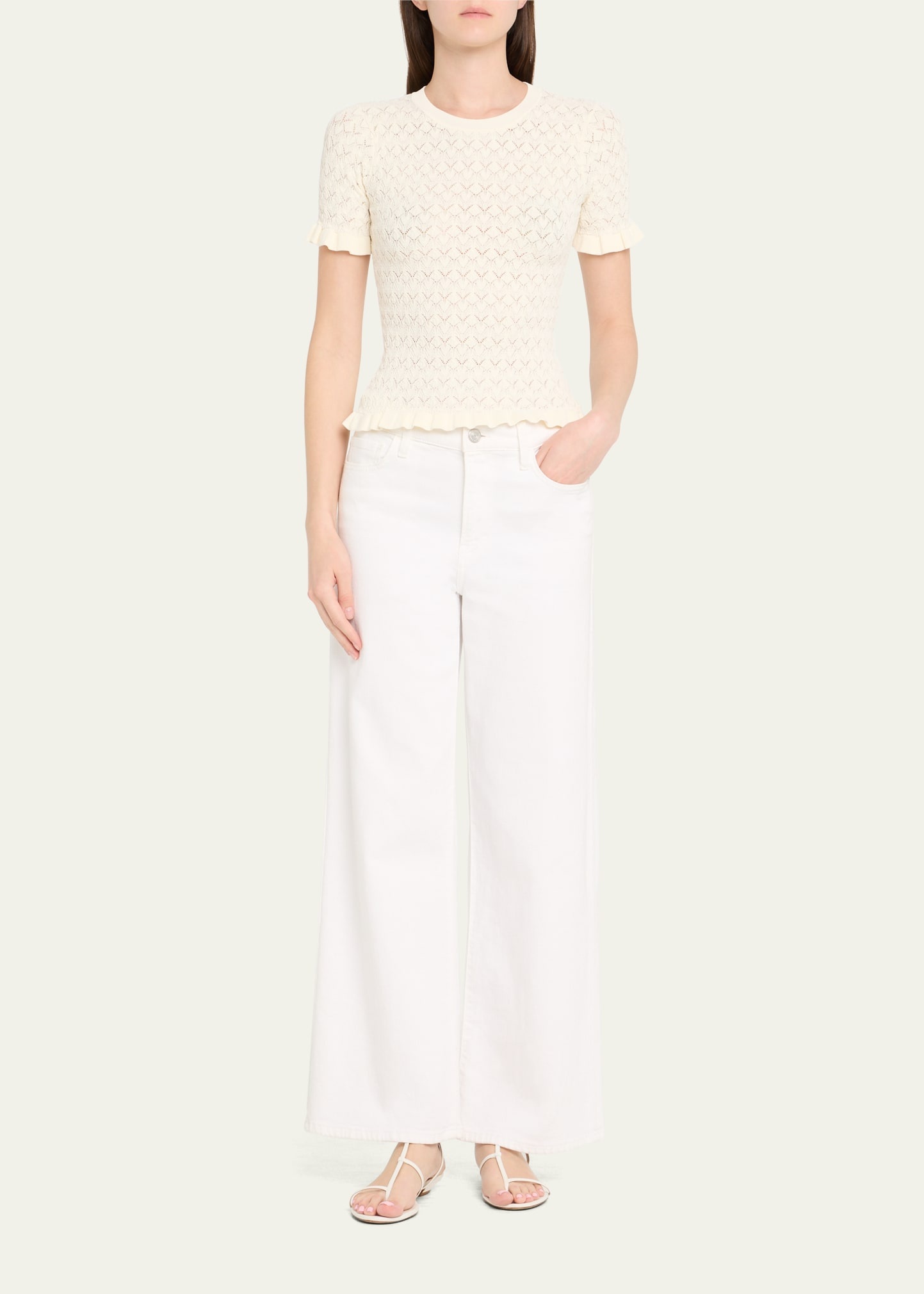 Rue Fine Knit Short-Sleeve Top - 2