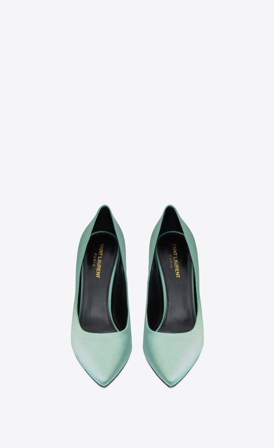 SAINT LAURENT monceau pumps in satin crepe outlook