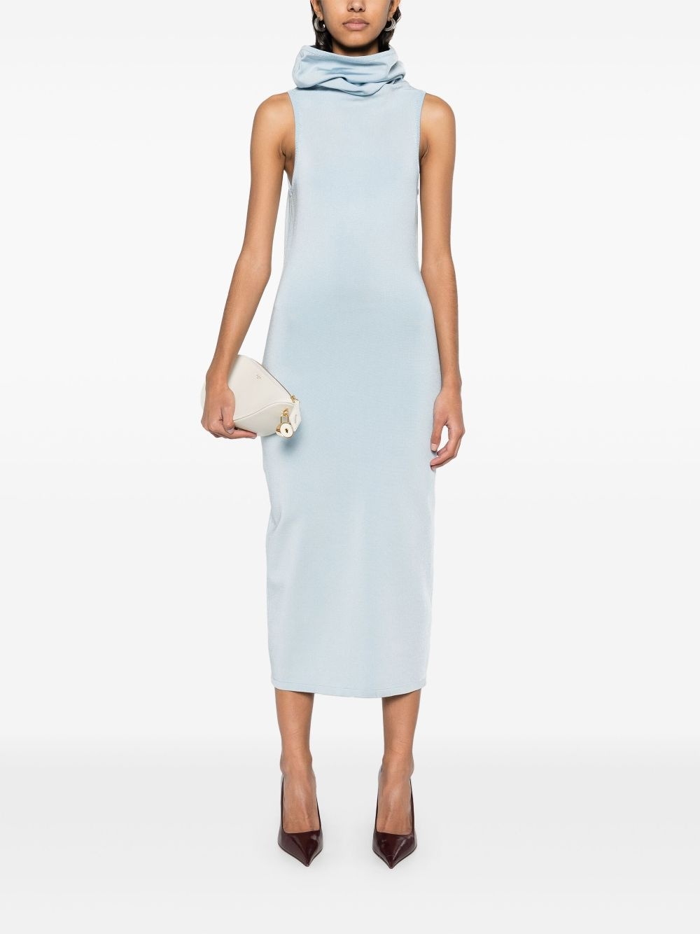 hooded midi dress - 2