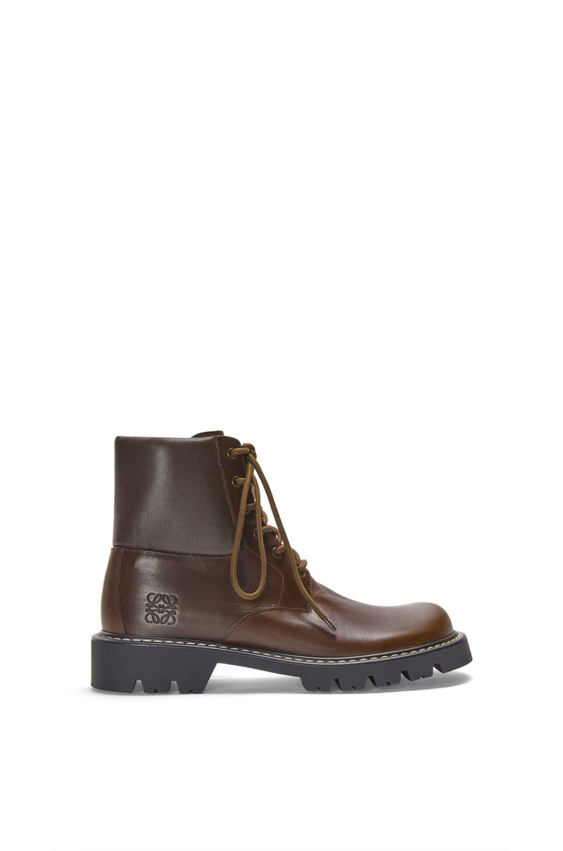 Sierra combat ankle boot in vegetable-tanned calfskin - 1