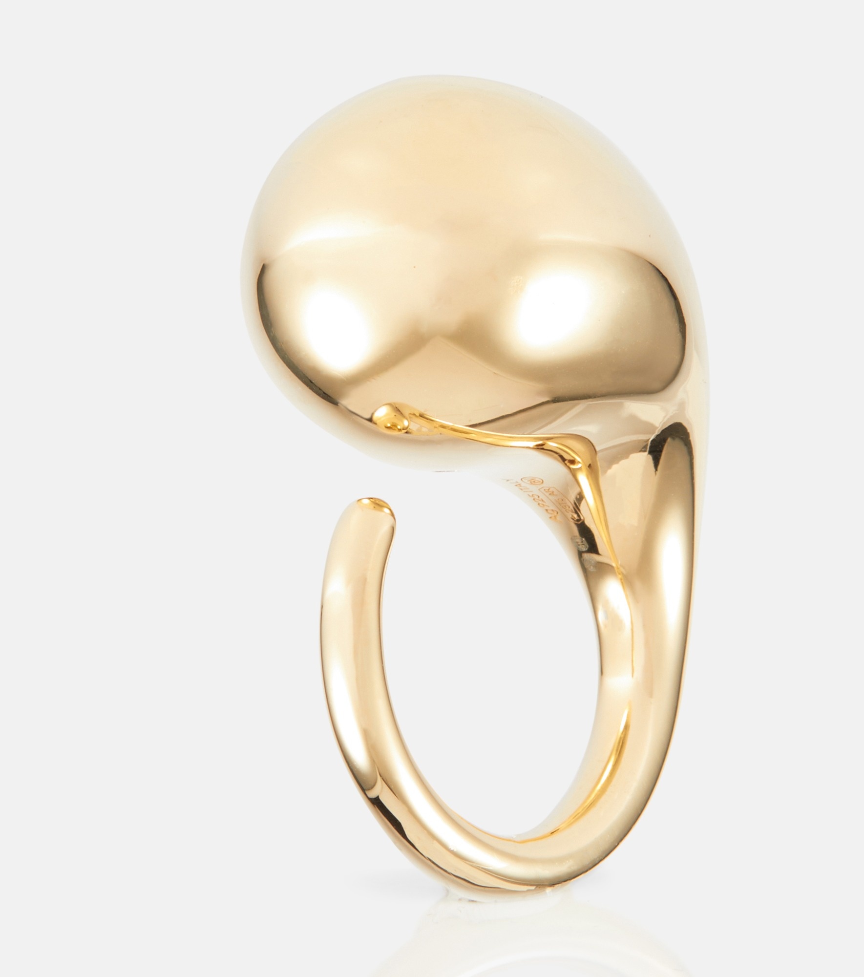 Drop gold plated ring - 4