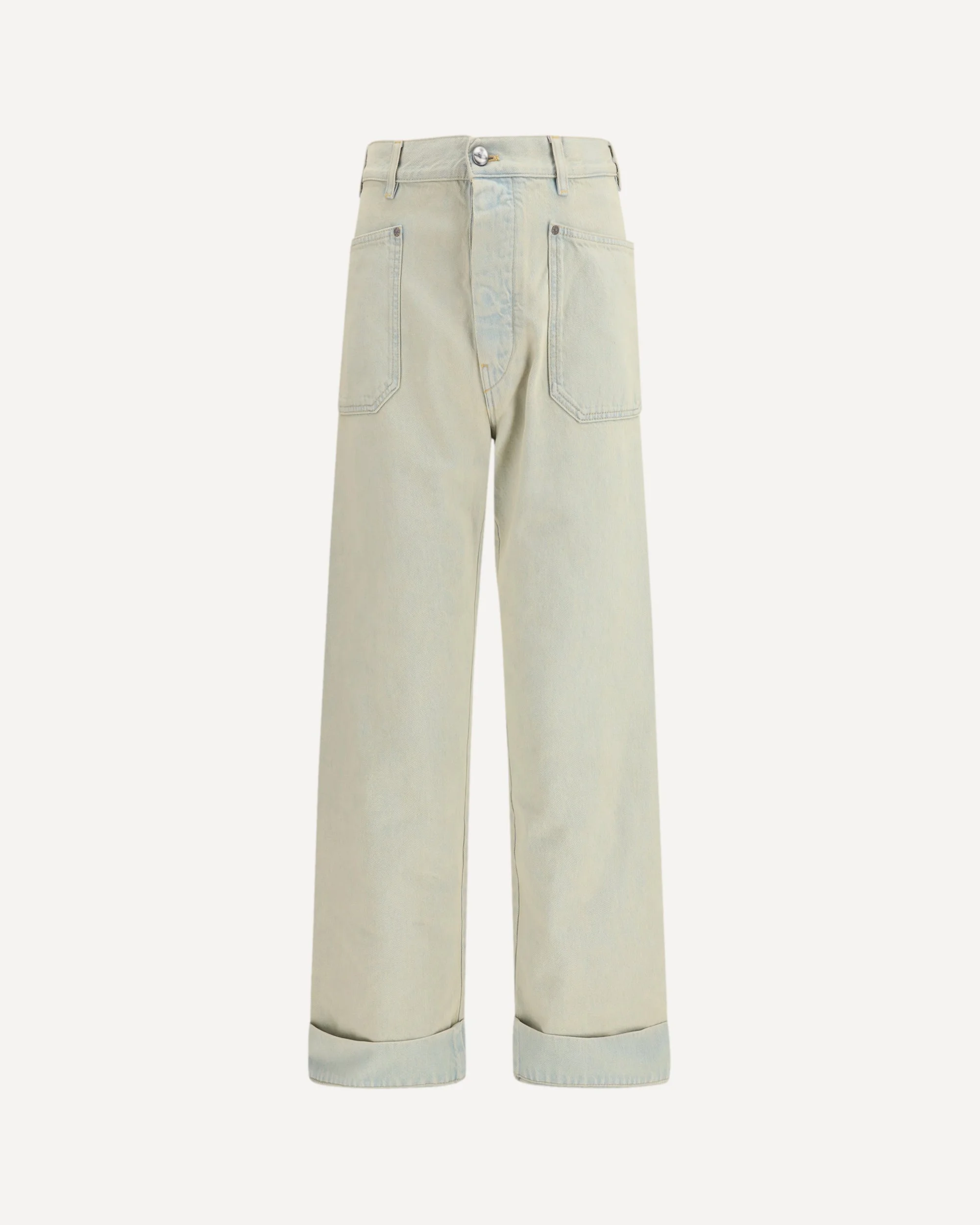 Jeans in cotton with patch pockets - 1