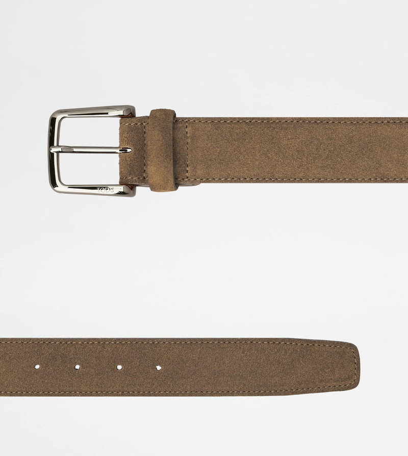 Tod's BELT IN SUEDE - BEIGE outlook