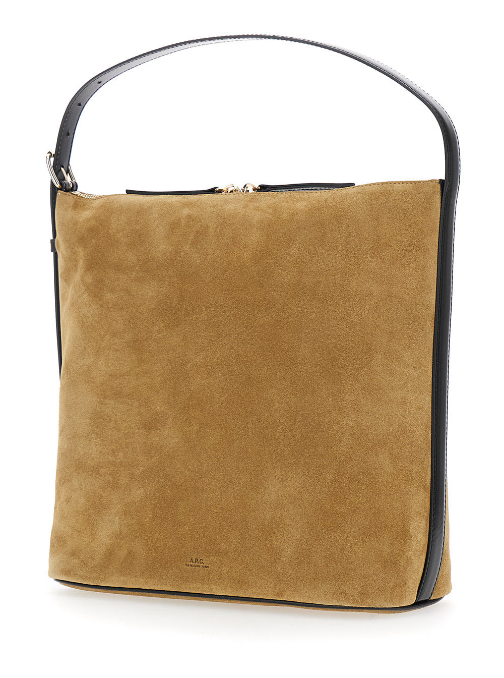 A.P.C. Women 'Vera' Beige Shoulder Bag With Top Handle And Zip Closure In Suede Woman - 2