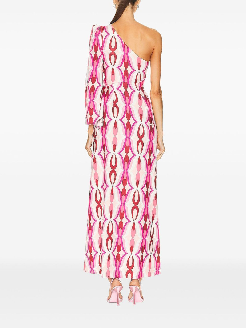 one-shoulder patterned maxi dress 4