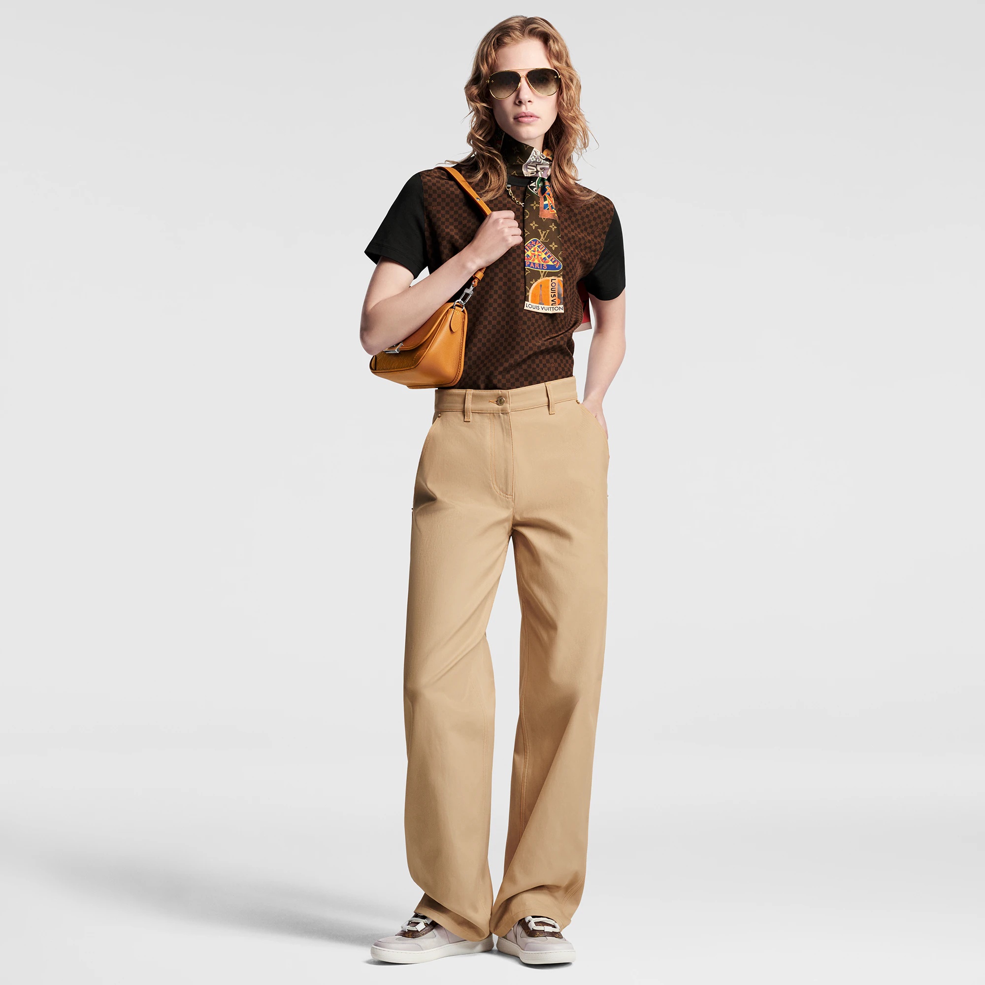 Micro Damier Insert T-Shirt - 4