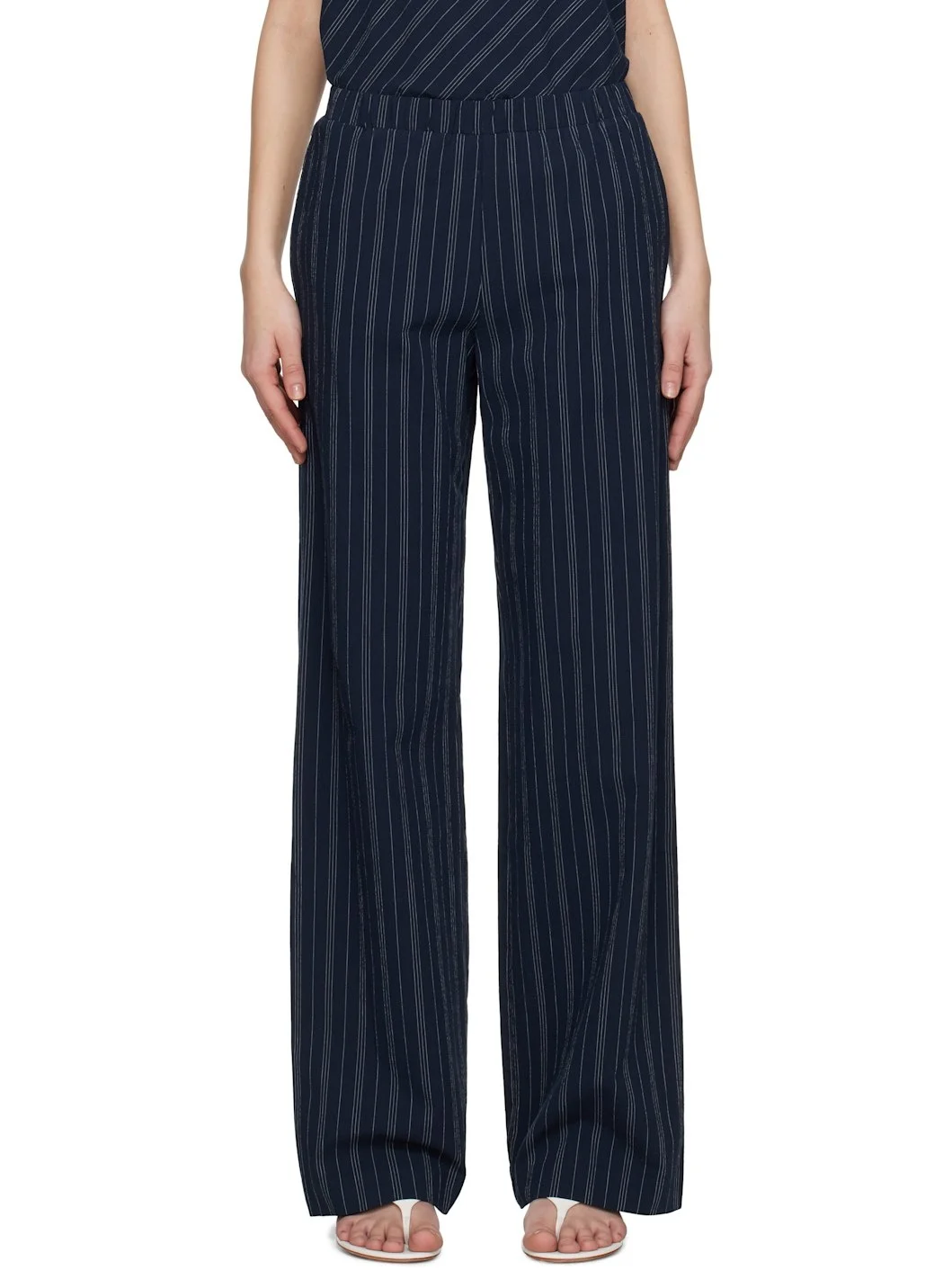 Navy Peyson Trousers - 1
