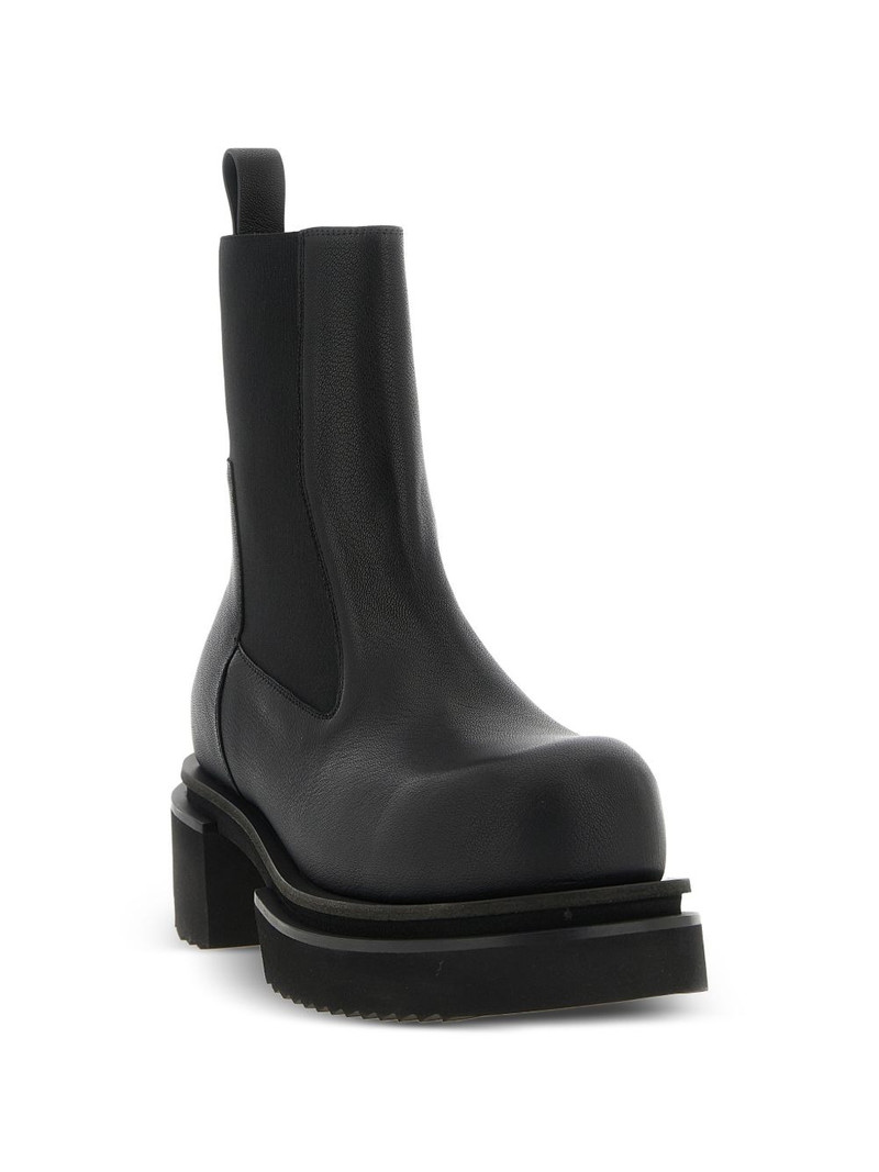 Rick Owens Beetle Bogun leather chelsea boots outlook