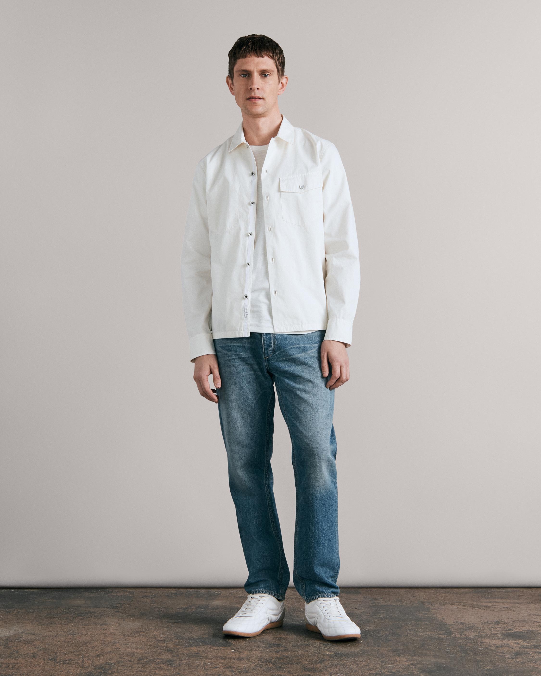 Stanton Peached Cotton Long Sleeve Shirt Jacket
Classic Fit Jacket - 3