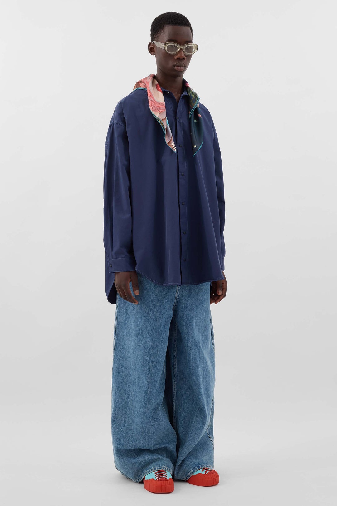MEGA OVER SHIRT / blue - 3