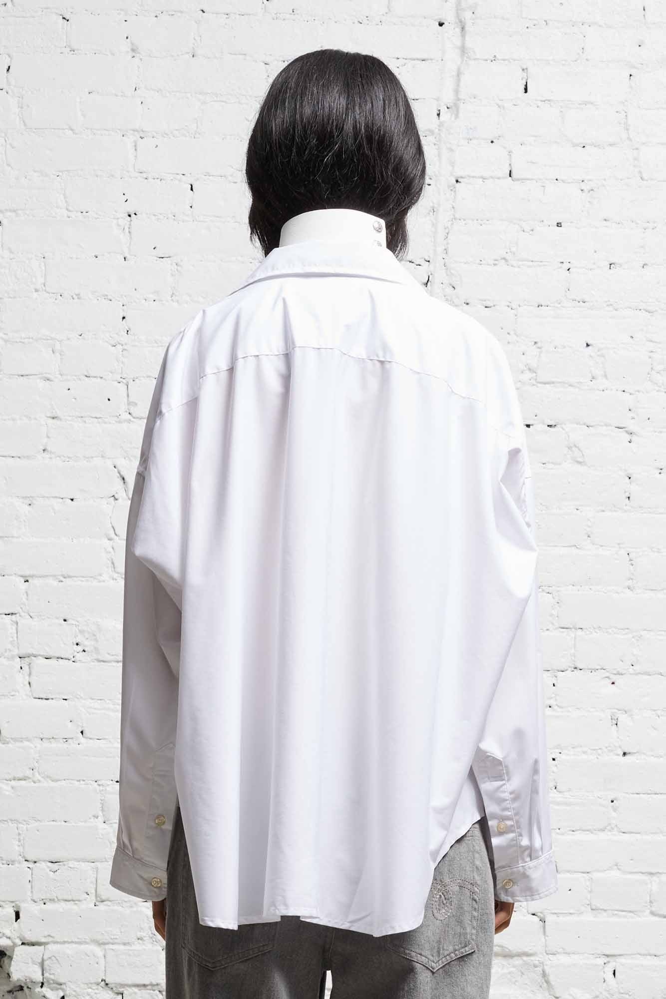 LONG SLEEVE BUTTON-UP - WHITE - 5