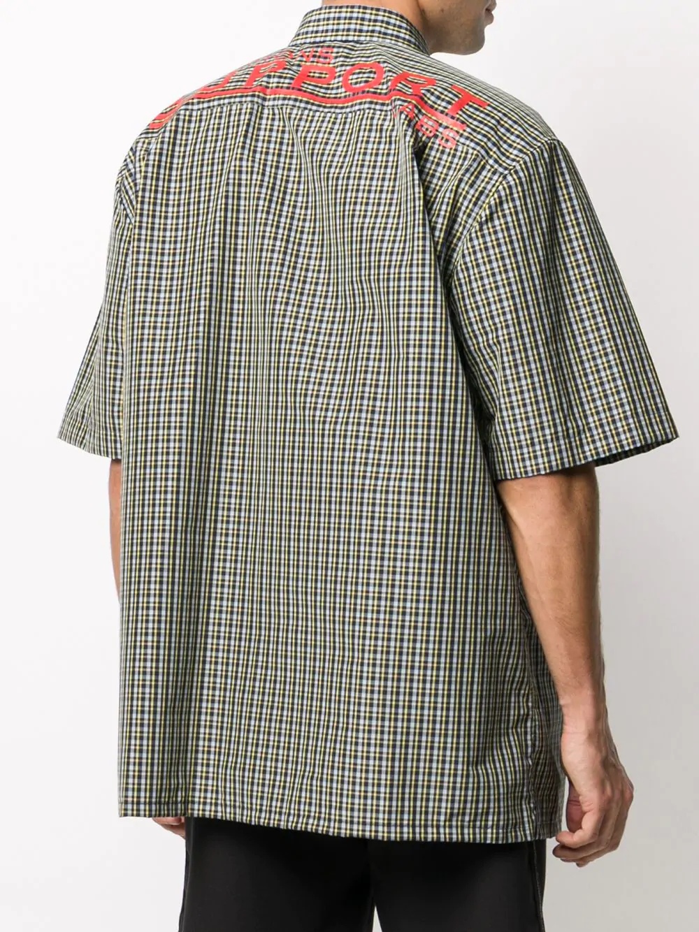 oversized check shirt - 4