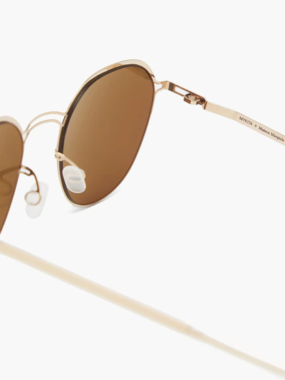 MYKITA X Maison Margiela stainless-steel sunglasses outlook