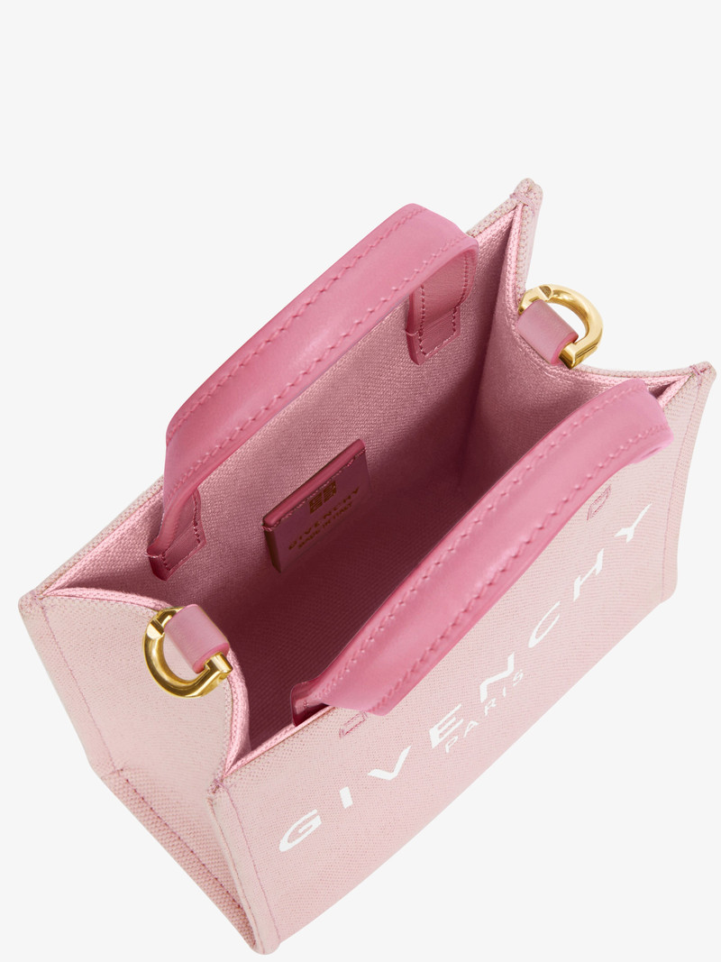 MINI G-TOTE SHOPPING BAG IN WASHED CANVAS 5