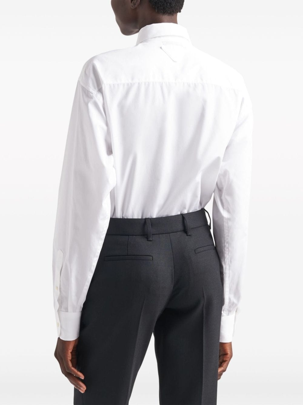 floral-appliquÃ© poplin shirt - 4