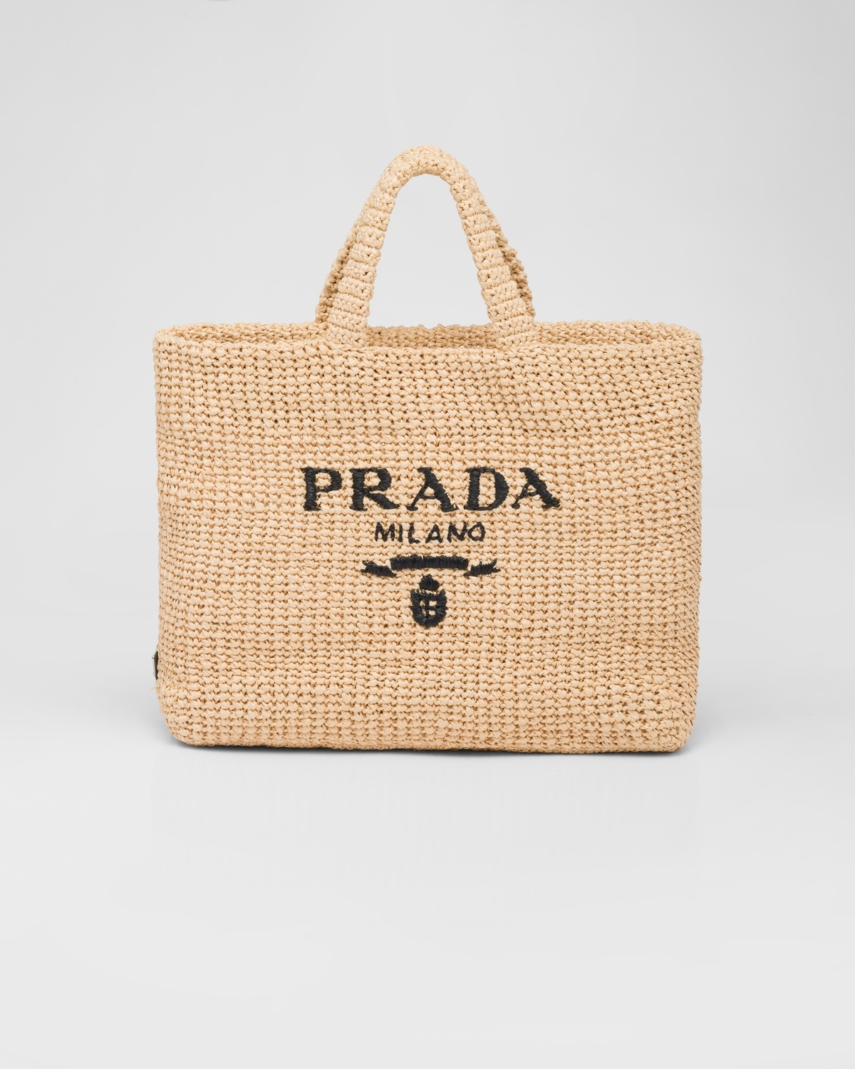 Raffia tote bag - 1