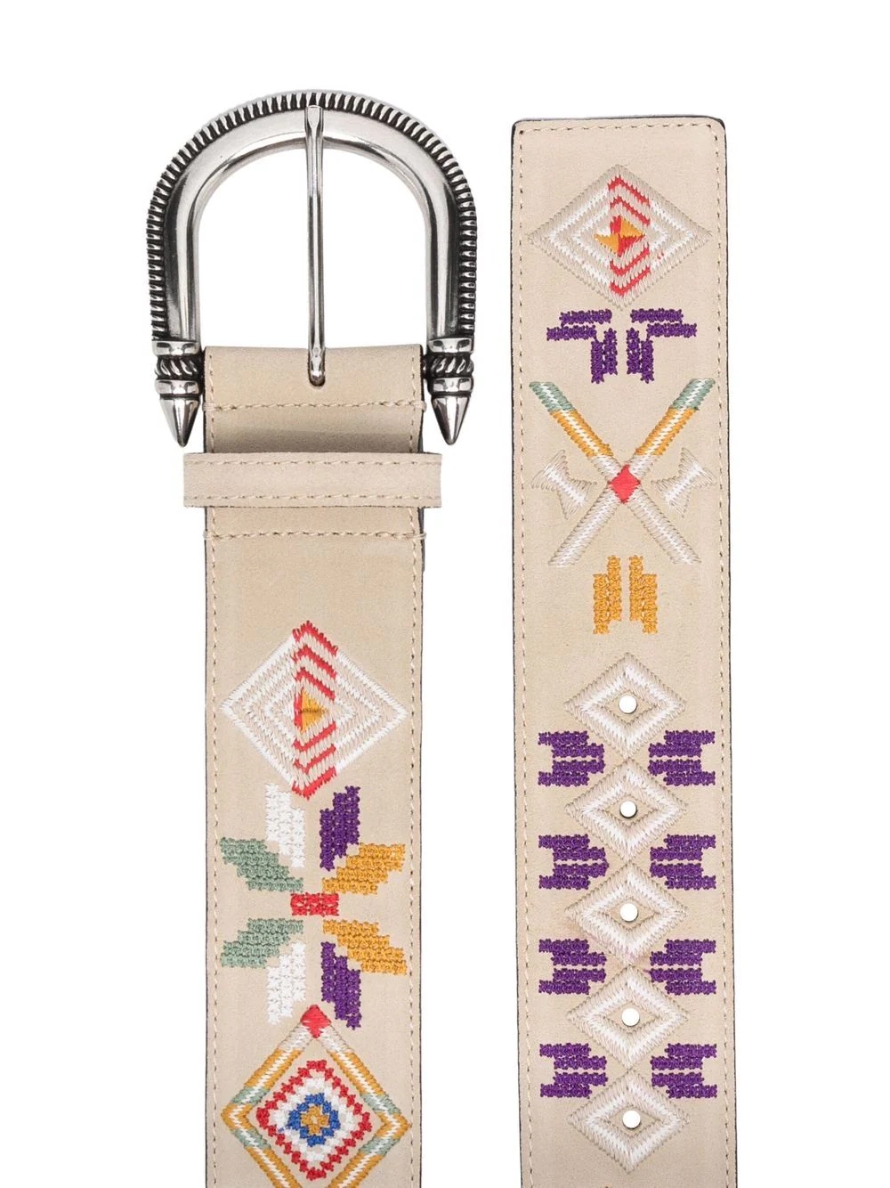 embroidered motifs belt - 2