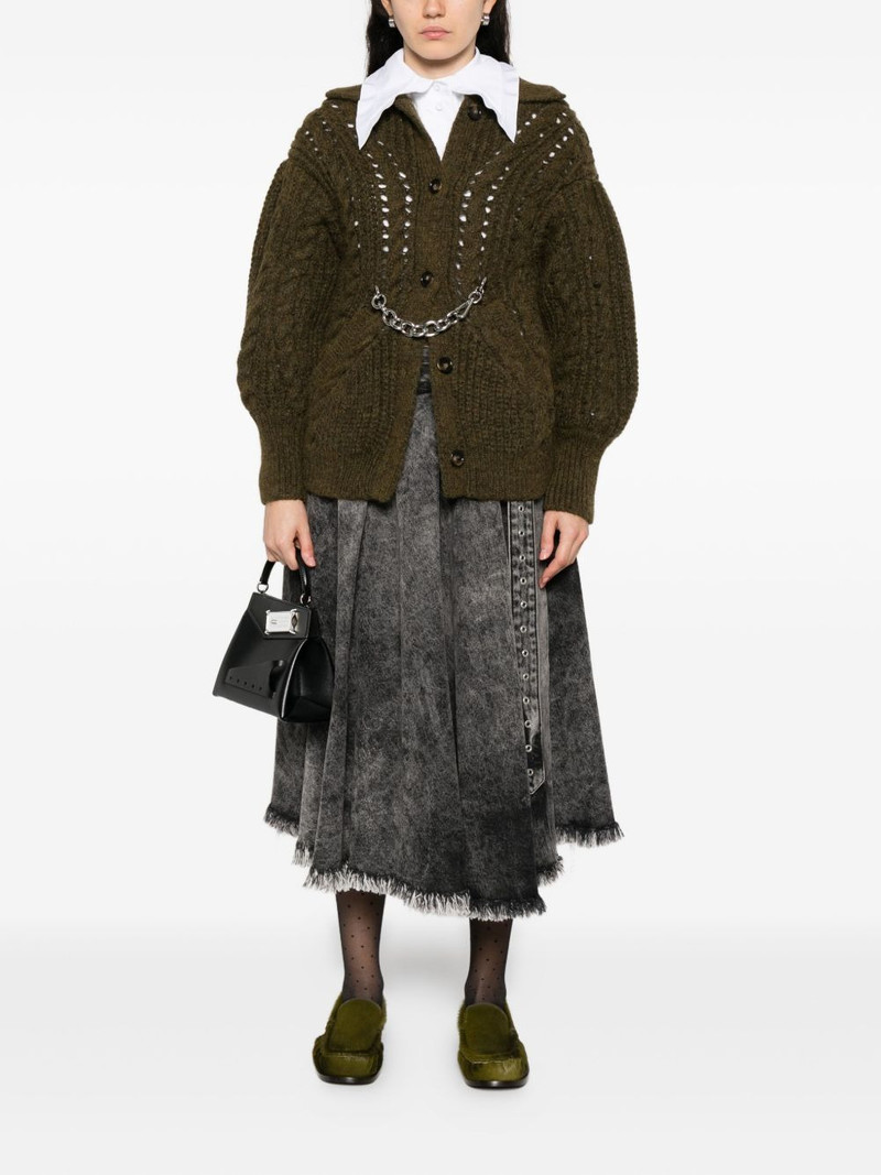 Simone Rocha chain-detail cardigan outlook