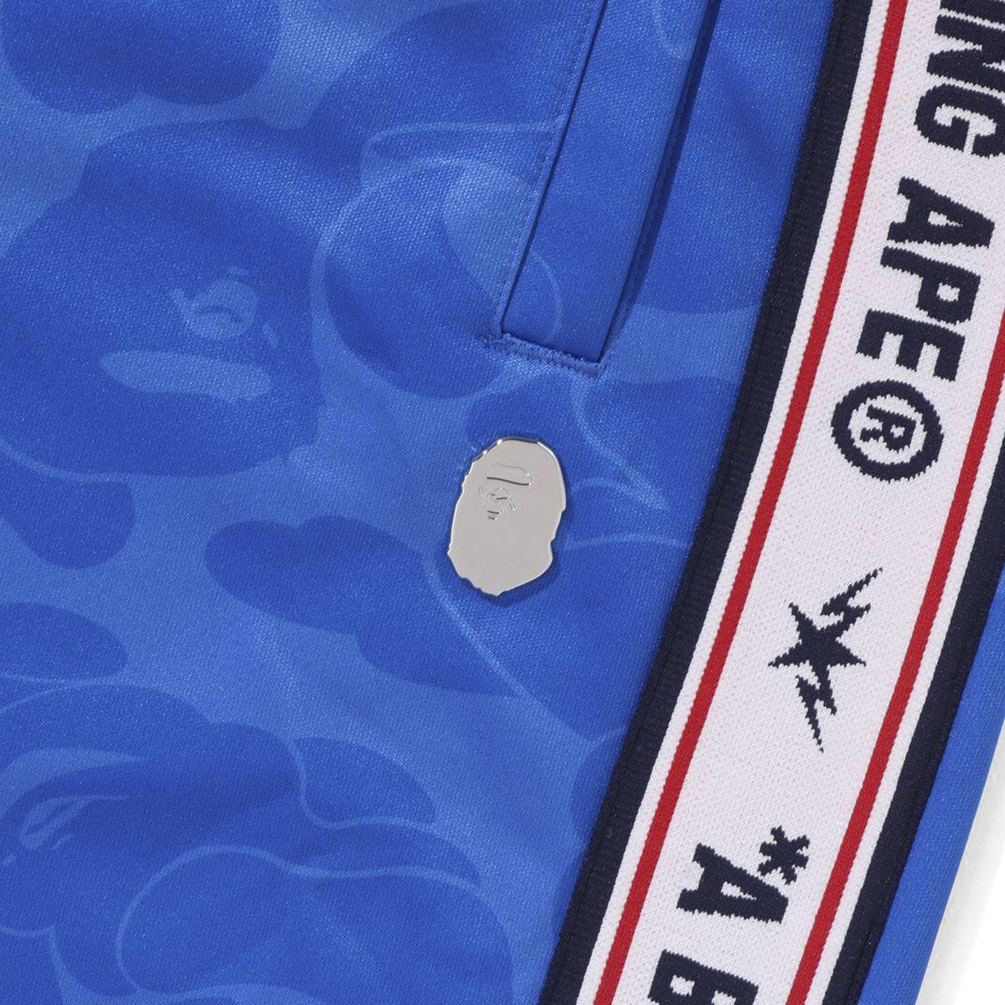 BAPE Solid Camo One Point Relaxed Fit Sweatpants 'Blue' - 3