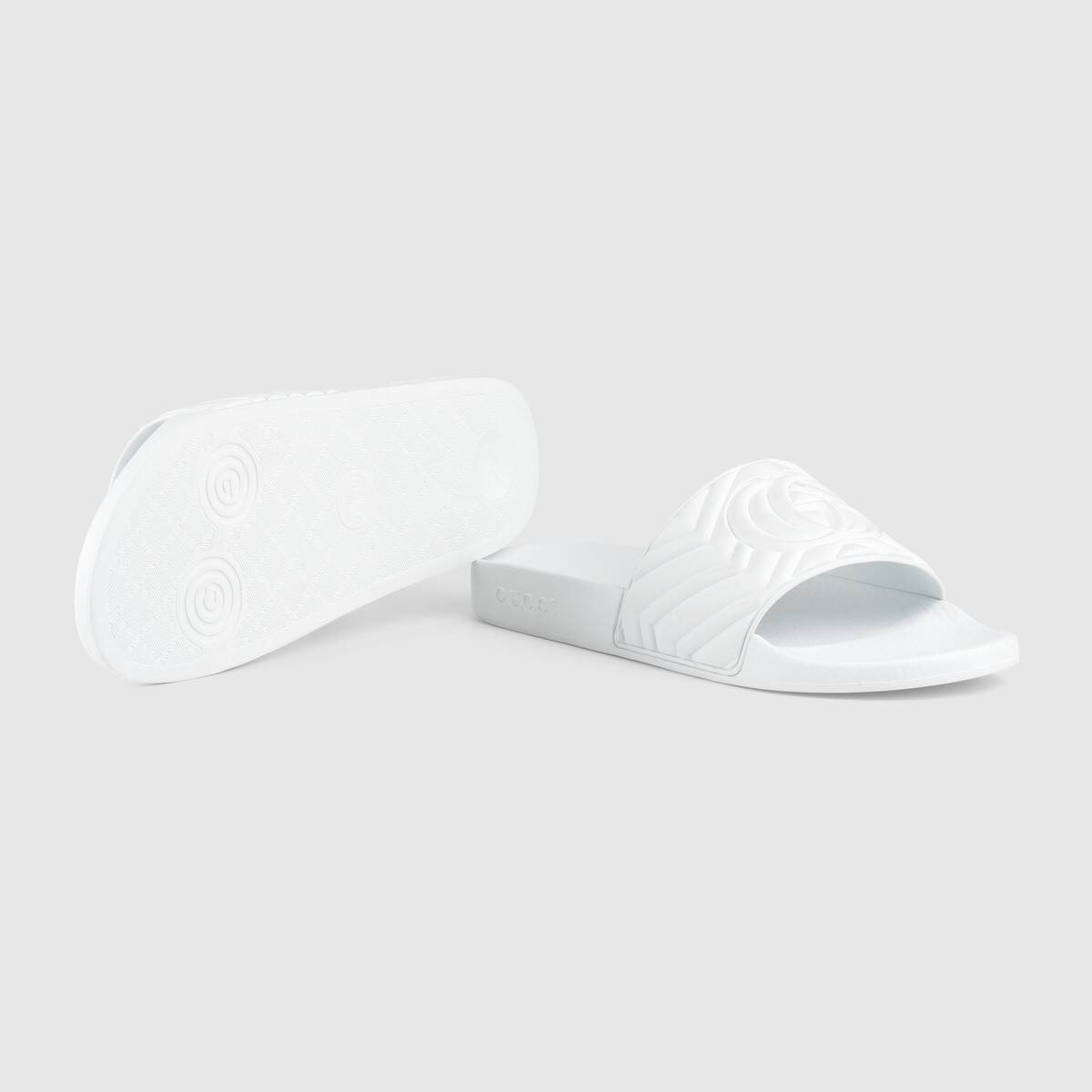 Men's matelassé rubber slide - 5