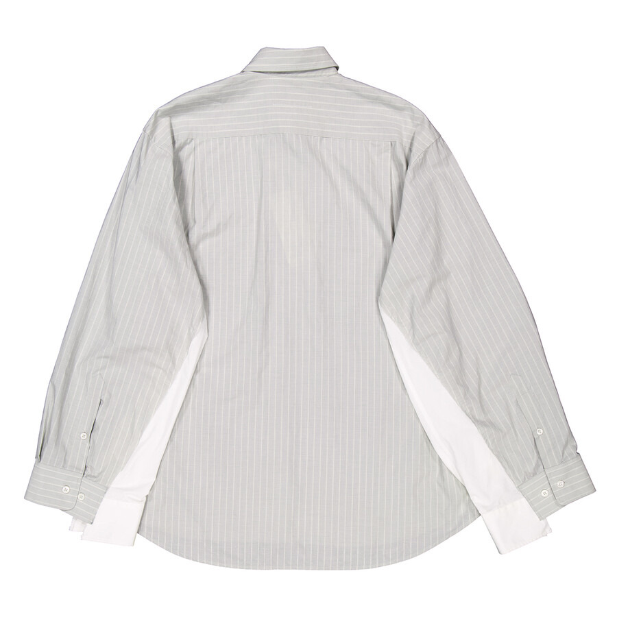 MM6 Striped Oversized Long-Sleeved Shirt - 7