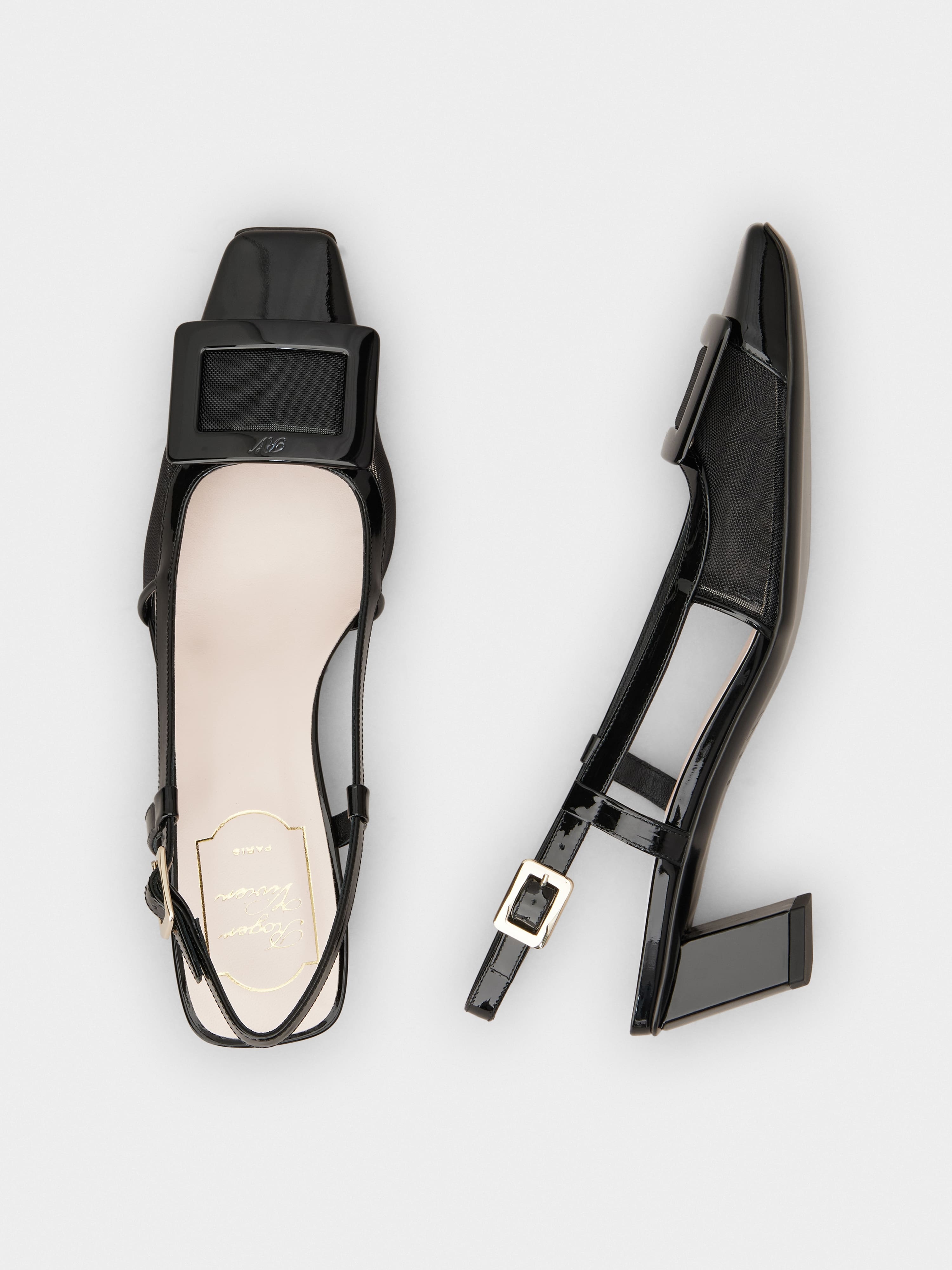 Belle Vivier Slingback Pumps in patent leather - 4