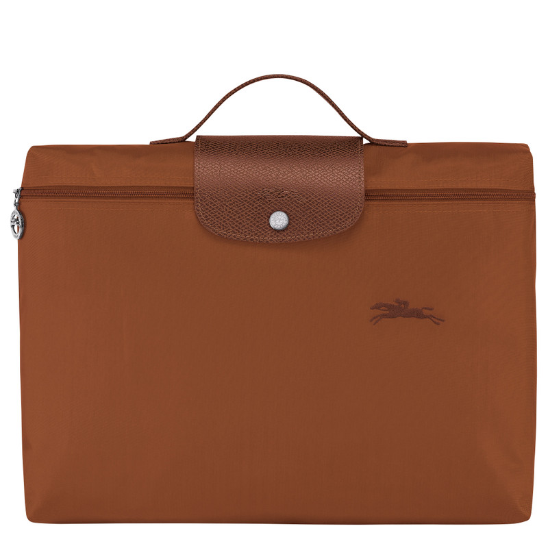 Le Pliage Green S Briefcase Cognac - Recycled canvas 1