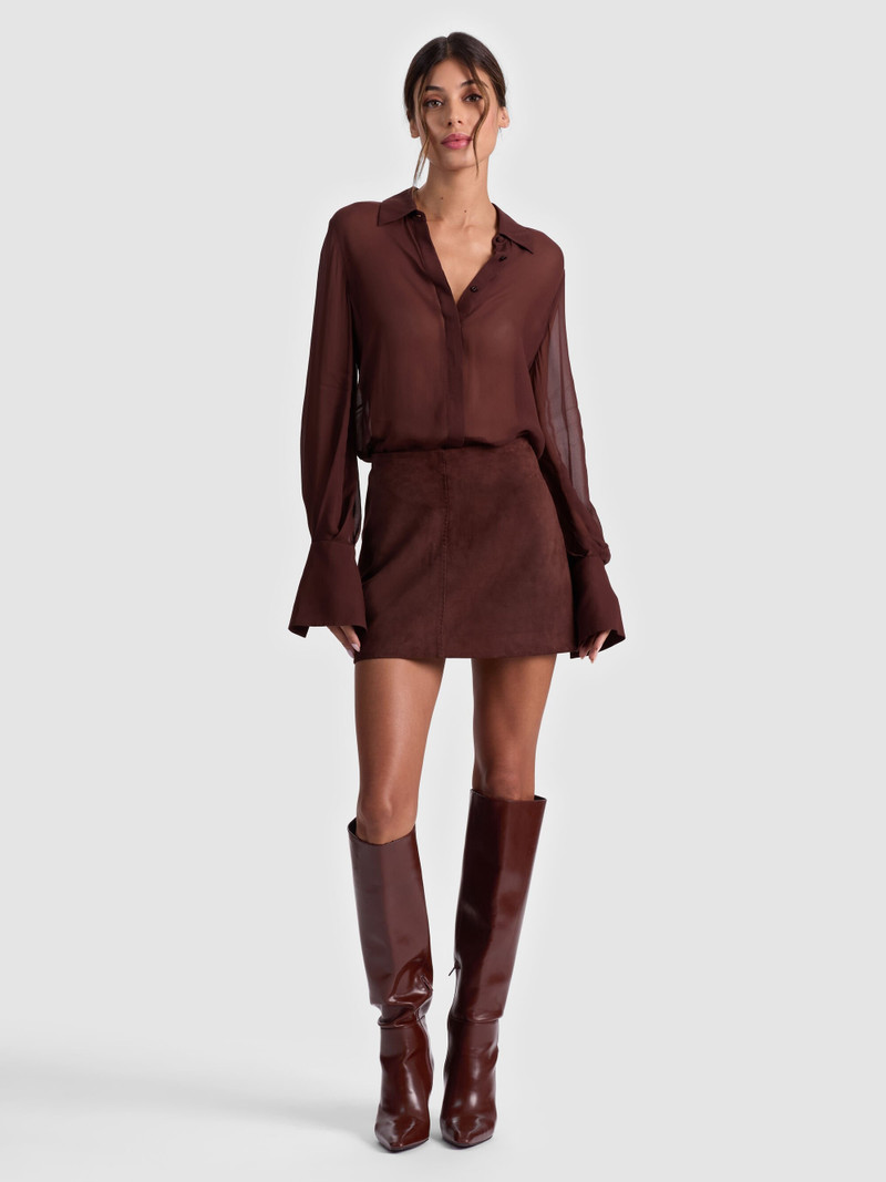 RILEY SUEDE MINI SKIRT 3