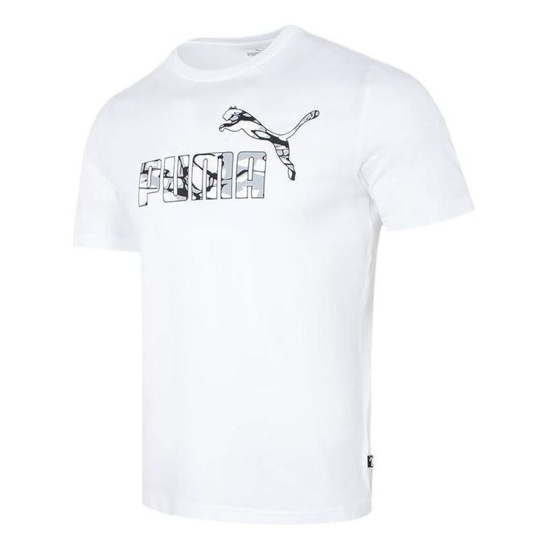 PUMA 여름 스플래시 그래픽 T 셔츠 '흰색'677125-02 - 1