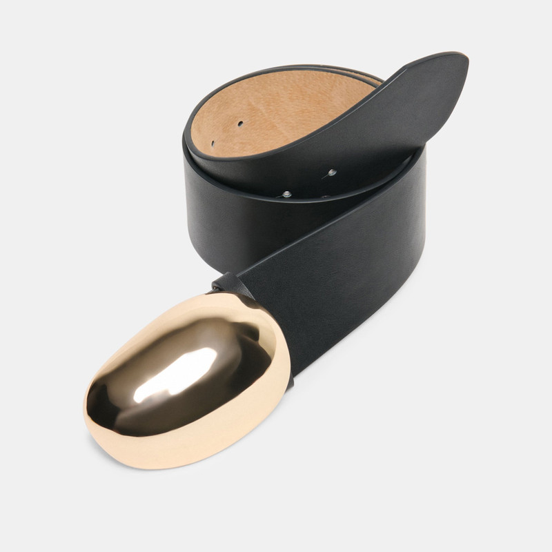 BUBBLE BUCKLE BELT BLACK GOLD 5